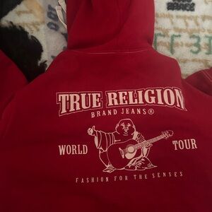 True Religion Crimson Hoodie with Graphic